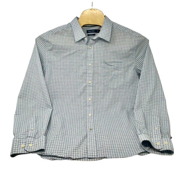 Nautica Mens Stretch Checkered Long Sleeve Shirt‎ - Size XL - Picture 3 of 6